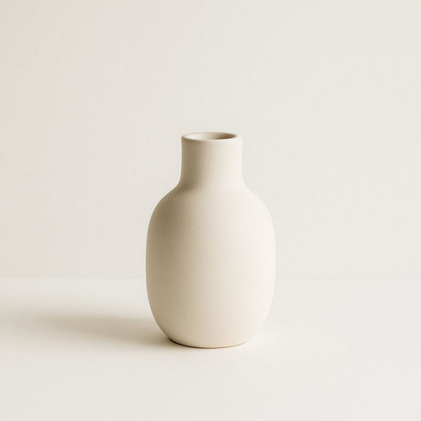 Ivory Ceramic Vase