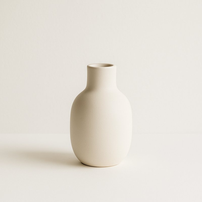 Ivory Ceramic Vase
